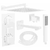 Mexen Cube DR02 вграден бял комплект за вана и душ с дъждовал 30 см - 77503DR0230-20