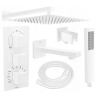 Mexen Cube DR02 комплект за вана-душ, вграден с душ-глава 25 см, бял - 77503DR0225-20