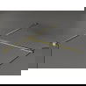 Mexen Kioto душова стена Walk-in 160 x 85 см, прозрачна, с brushed злато - 800-160-202-55-00-085