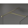 Mexen Kioto душ-стена Walk-in 180 x 85 cm, прозрачен, златно четкан - 800-180-202-55-00-085