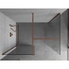 Mexen Kioto душ панел Walk-in 100 x 70 см, прозрачен, розово злато - 800-100-202-60-00-070