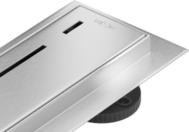 Mexen Flat 360° M03 въртящ линеен сифон 80 см, инокс - 1022080-40