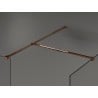Mexen Kioto стена за душ с Walk-in 140 x 80 см, прозрачно, розово злато - 800-140-202-60-00-080