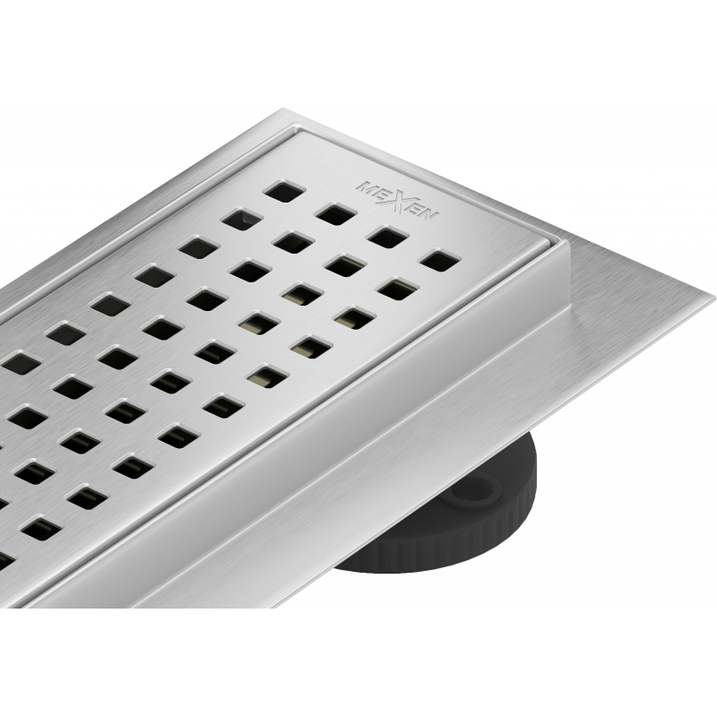 Mexen Flat 360° M08 въртящ се линеен сифон 70 см, инокс - 1025070-40