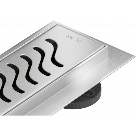 Mexen Flat 360° M09 линейно оттичане, въртящо се 90 см, inox - 1028090-40