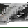 Mexen Kioto душов ъгъл Walk-in 120 x 85 см, прозрачна, черна - 800-120-202-70-00-085