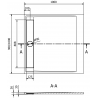 Mexen Amon квадратен душ SMC 100 x 100 см, бял - 4F101010