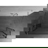 Mexen Kioto свободностояща душа стена 120 x 30 x 30 см, черен модел, хром - 800-120-030-222-01-70-030