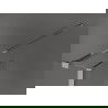 Mexen Kioto свободно стояща стена за душ 140 x 30 x 30 см, черен модел, хром - 800-140-030-222-01-70-030