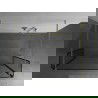 Mexen Kioto свободно стояща душа стена 160 x 30 x 30 см, черен модел, златен мат - 800-160-030-222-55-70-030