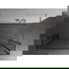 Mexen Kioto свободностояща душова стена 120 x 30 x 30 см, черен модел, шайба с четка - 800-120-030-222-65-70-030
