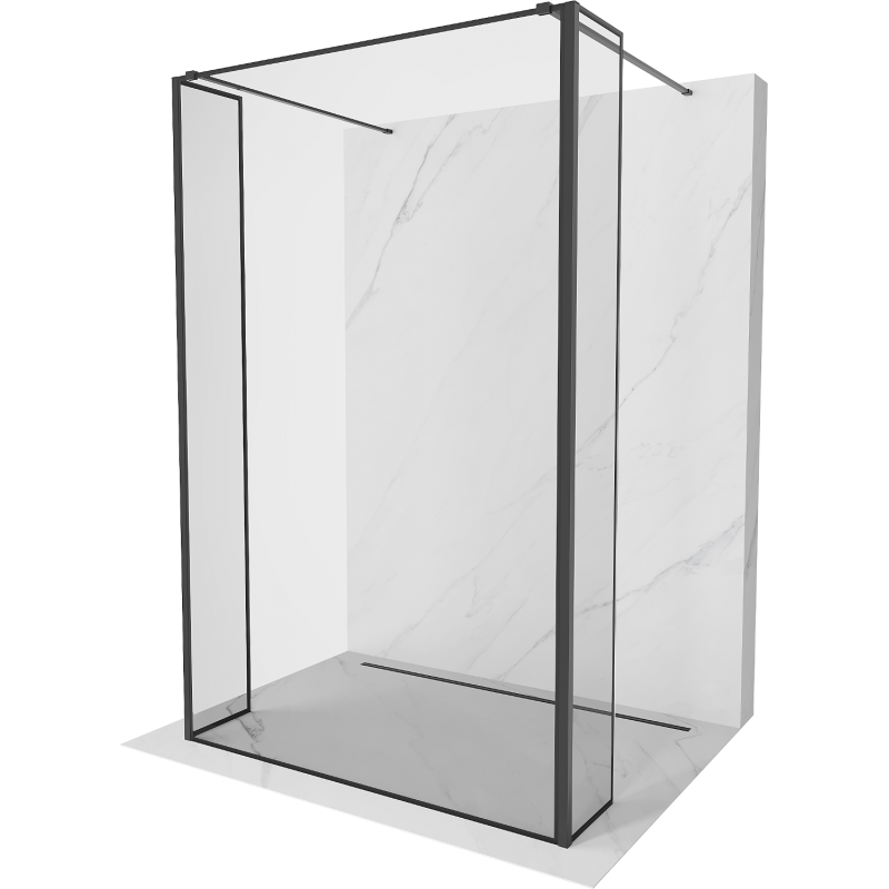 Mexen Kioto свободно стояща душа 150 x 30 x 30 см, черен модел, черна - 800-150-030-222-70-70-030