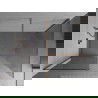 Mexen Kioto стена за душ Walk-in 95 x 80 см, прозрачна, brushed мед - 800-095-202-65-00-080