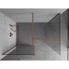 Mexen Kioto душова преграда Walk-in 100 x 95 см, прозрачна, четкана мед