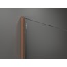Mexen Kioto душова преграда Walk-in 100 x 95 см, прозрачна, четкана мед