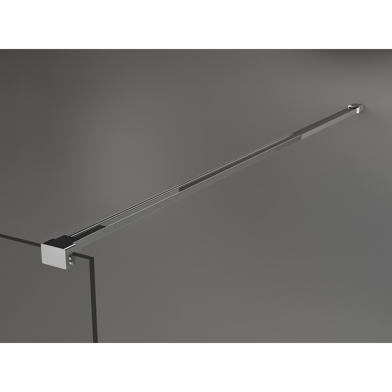 Mexen Kioto преградна душ кабина Walk-in 90 x 85 cm, прозрачна, хром - 800-090-212-01-00-085