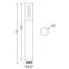 Mexen Kai DR70 комплект за вана и душ с вграден душ 30 см, бял - 77602DR70301-20