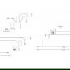 Mexen Kai DR70 комплект за вана и душ с вграден душ 30 см, бял - 77602DR70301-20