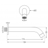 Mexen Kai DR70 комплект за вана и душ с вграден душ 30 см, бял - 77602DR70301-20