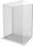 Mexen Kioto стенна преграда за душ Walk-in 140 x 120 см, прозрачна, бяла