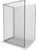 Mexen Kioto душ стена Walk-in 120 x 80 cm, черна рамка, бяла - 800-120-212-20-70-080