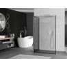 Mexen Kioto душ стена Walk-in 120 x 80 cm, черна рамка, бяла - 800-120-212-20-70-080