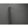 Mexen Kioto стена за душ Walk-in 140 x 120 см, черна рамка, матирано gun gray - 800-140-202-66-70-120