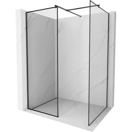 Mexen Kioto душ-панел Walk-in 140 x 70 cm, черна рамка, черна - 800-140-202-70-70-070