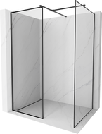 Mexen Kioto душ-панел Walk-in 140 x 70 cm, черна рамка, черна - 800-140-202-70-70-070