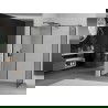 Mexen Kioto стена душ Walk-in 100 x 90 см, черен модел, черен - 800-100-202-70-70-090