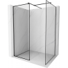 Mexen Kioto стена за душ Walk-in 150 x 120 см, черен модел, черна - 800-150-202-70-70-120
