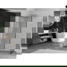 Mexen Киото душ стена Walk-in 70 x 70 см, черен десен, матово никел - 800-070-202-97-70-070