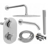 Mexen Kai DR70 комплект за вана-душ за вграждане с душ глава 25 см, хром - 77602DR70251-00
