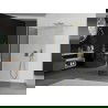 Mexen Kioto стена за душ Walk-in 140 x 85 см, прозрачен, златен - 800-140-212-50-00-085