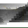 Mexen Kioto стена за душ Walk-in 110 x 80 см, черен модел, златен - 800-110-212-50-70-080