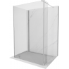 Mexen Kioto душ-кърпа Walk-in 135 x 110 x 30 см, прозрачен, хром - 800-135-110-221-01-00-030