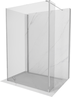 Mexen Kioto стена за душ Walk-in 100 x 70 x 40 cm, прозрачна, хром - 800-100-070-221-01-00-040