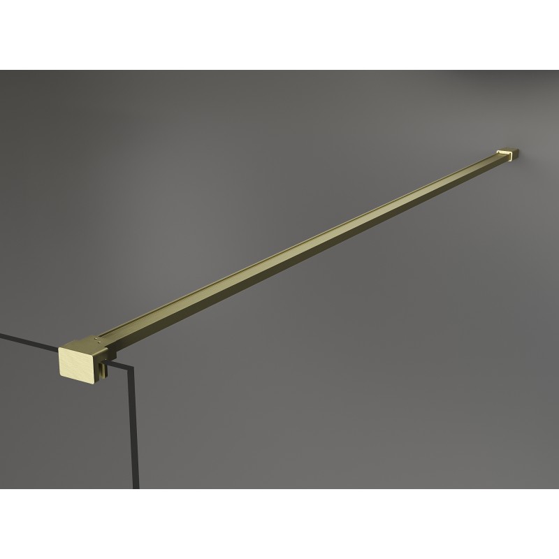 Mexen Kioto преграда за душ Walk-in 110 x 90 см, прозрачна, злато мат - 800-110-212-55-00-090