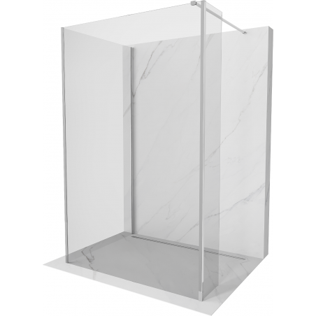 Mexen Kioto душ параван Walk-in 110 x 100 x 40 см, прозрачен, хром - 800-110-100-221-01-00-040