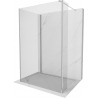 Mexen Kioto душ параван Walk-in 110 x 100 x 40 см, прозрачен, хром - 800-110-100-221-01-00-040