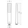 Mexen R-72 ръкохватка за душ 1-функционална, хром - 79572-00