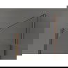 Mexen Kioto стена за душ 140 x 85 см, прозрачна, розово злато - 800-140-212-60-00-085