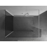 Mexen Kioto душ преграда Walk-in 135 x 80 x 30 cm, прозрачна, бяла - 800-135-080-221-20-00-030