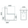 Mexen Cube компактен wc с капак с плавно затваряне, бял - 31014000