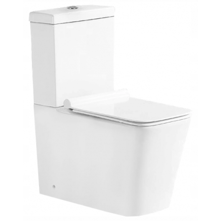 Mexen Cube компактен WC с падаща седалка, бял - 31014000