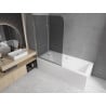 Mexen Felix параван за вана 2-крилен 100 x 140 см, графит, хром - 890-100-002-01-40