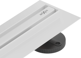 Mexen Flat 360° Slim въртящ се линеен отток 70 см, бял - 1241070