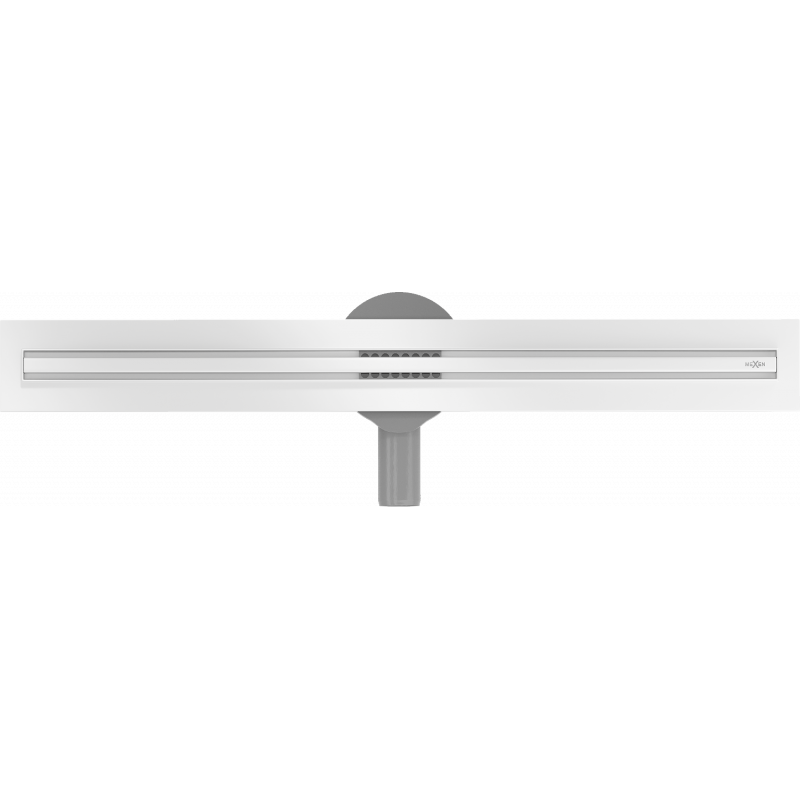 Mexen Flat 360° Slim линейно въртящ се канал от 70 см, бял - 1241070