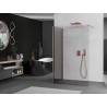 Mexen Kioto душ-преграда Walk-in 130 x 90 cm, прозрачен, матиран мед - 800-130-212-65-00-090