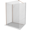 Mexen Kioto душ-преграда Walk-in 130 x 90 cm, прозрачен, матиран мед - 800-130-212-65-00-090